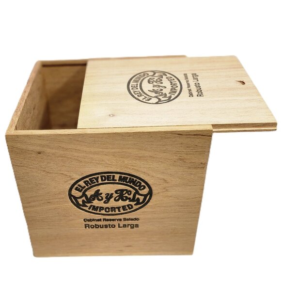 Collectible El Rey Del Mundo Cabinet reserve Salado Robusto Cigar Box - Picture 5 of 7